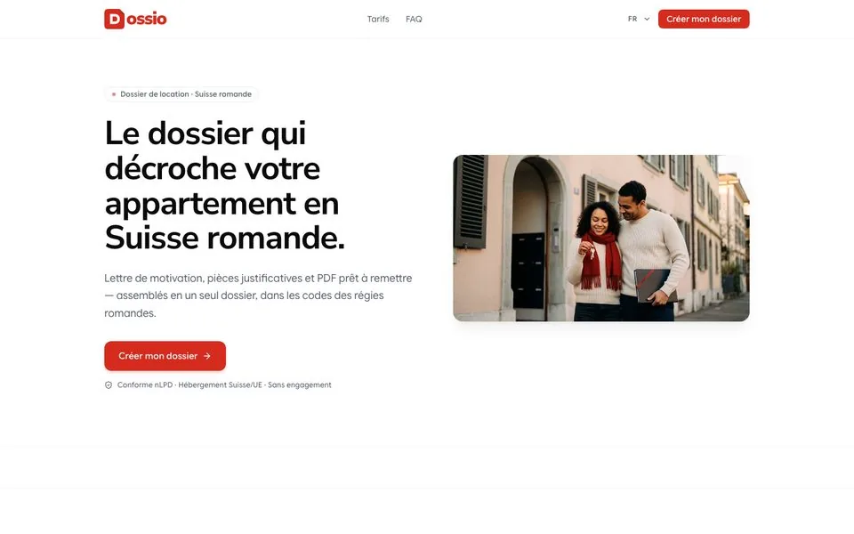 Aperçu du site Dossio
